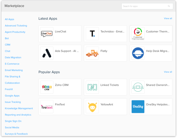 marketplace freshdesk